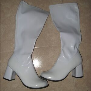White Women's Knee-High Boots